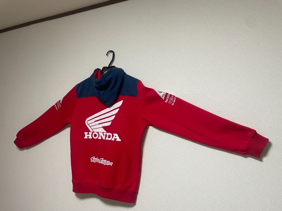 Honda HRC Racing Hoodie Troy Lee Designs Red Full Zip Jacket Mens