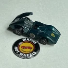 Hot Wheels Redline Ferrari 312P Aqua 1969 Hong Kong Car w/Button