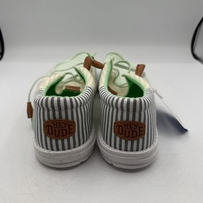 Hey Dude Wally Tri Nu Prep Shoes Mens Sz 13 Green Ash/Yellow  display picture 1