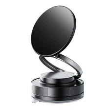 Black Magnetic Car Phone Holder 360° Suction Cup Mount for iPhone 12–16 Series