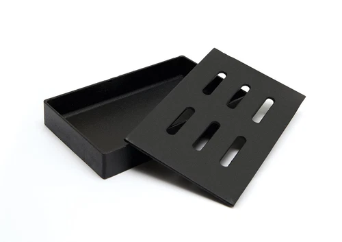00150 Cast Iron Smoker Box , Black , 5" L x 1.5" H x 8" W
