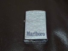 Marlboro Windlite Electric Feuerzeug Silber Klappdeckel Funktionsf&auml;hig