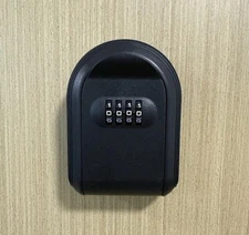 4-digit Password Keypad Keybox Wall Mounted Sandblasted Plastic Key Safe Storage