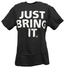 The Rock Just Bring It WWE Mens Black T-shirt Size Large