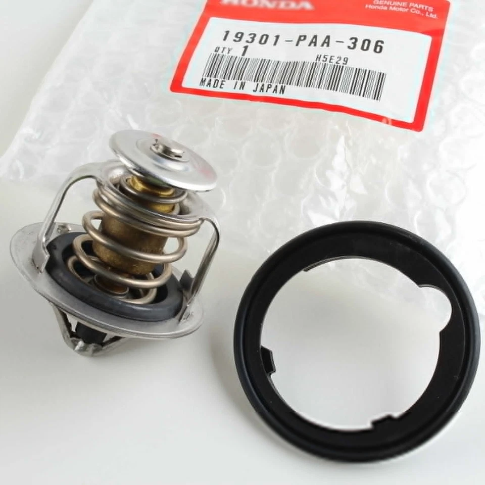 Termostato de motor genuino OEM 19301-PAA-306 con junta para Acura CL Honda Civic Foto 2 de 4
