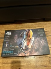 4D Build Architect Series Space Shuttle 3D Model Kit with LED Lights, 346 Pieces