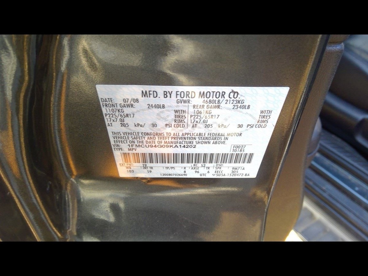 Brake Master Cylinder VIN 7 8th Digit Fits 09-12 ESCAPE 784510 | eBay
