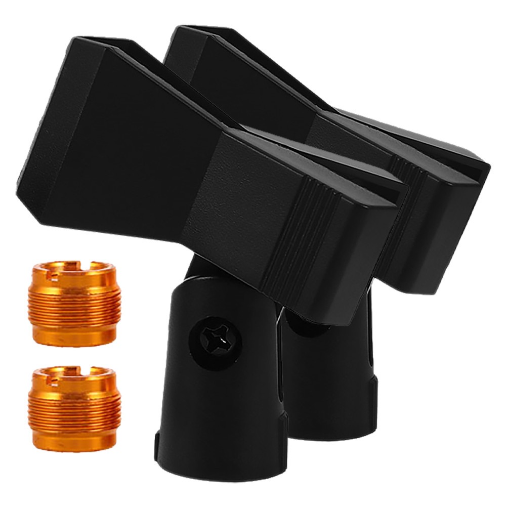2 Sets Mikrofonclip für Mikrofonständerhalter mit 5/8-Zoll-Stecker auf