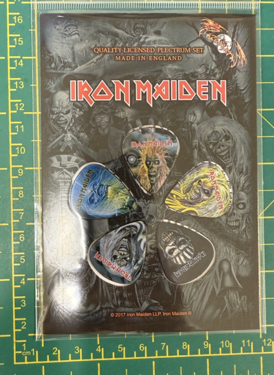 Iron Maiden Faces Of Eddie 5 Plectrum Pack Officially Licensed Plectrums