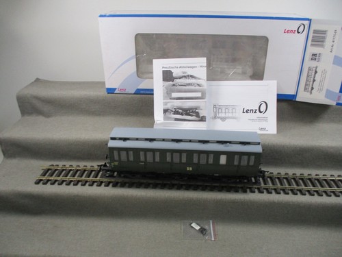 Lenz Spur 0 41171-01 Personenwagen Preuß. Abteilwagen 2. Klasse der DR DC in OVP | Condition: Gebraucht