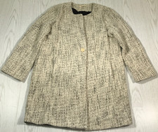 Eileen Fisher Textured Pea Coat Women XL Beig...