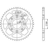 Zahnrad Stahl P428 - Z37 (DIS.10201) Honda 125 CB J 75/79