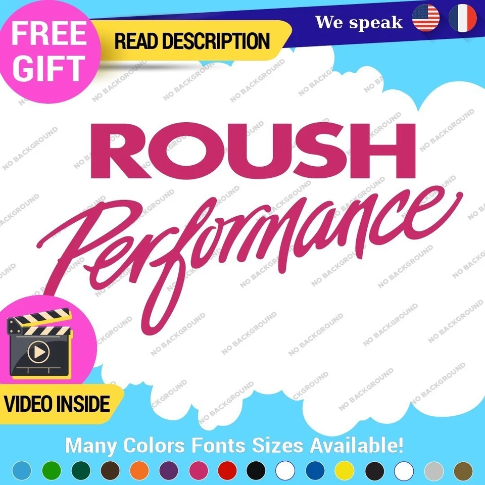 Fits Roush Performance Decals Stickers Vinyl Tuning Racing JDM Ford Mustang Car — 第 3/4 张图片