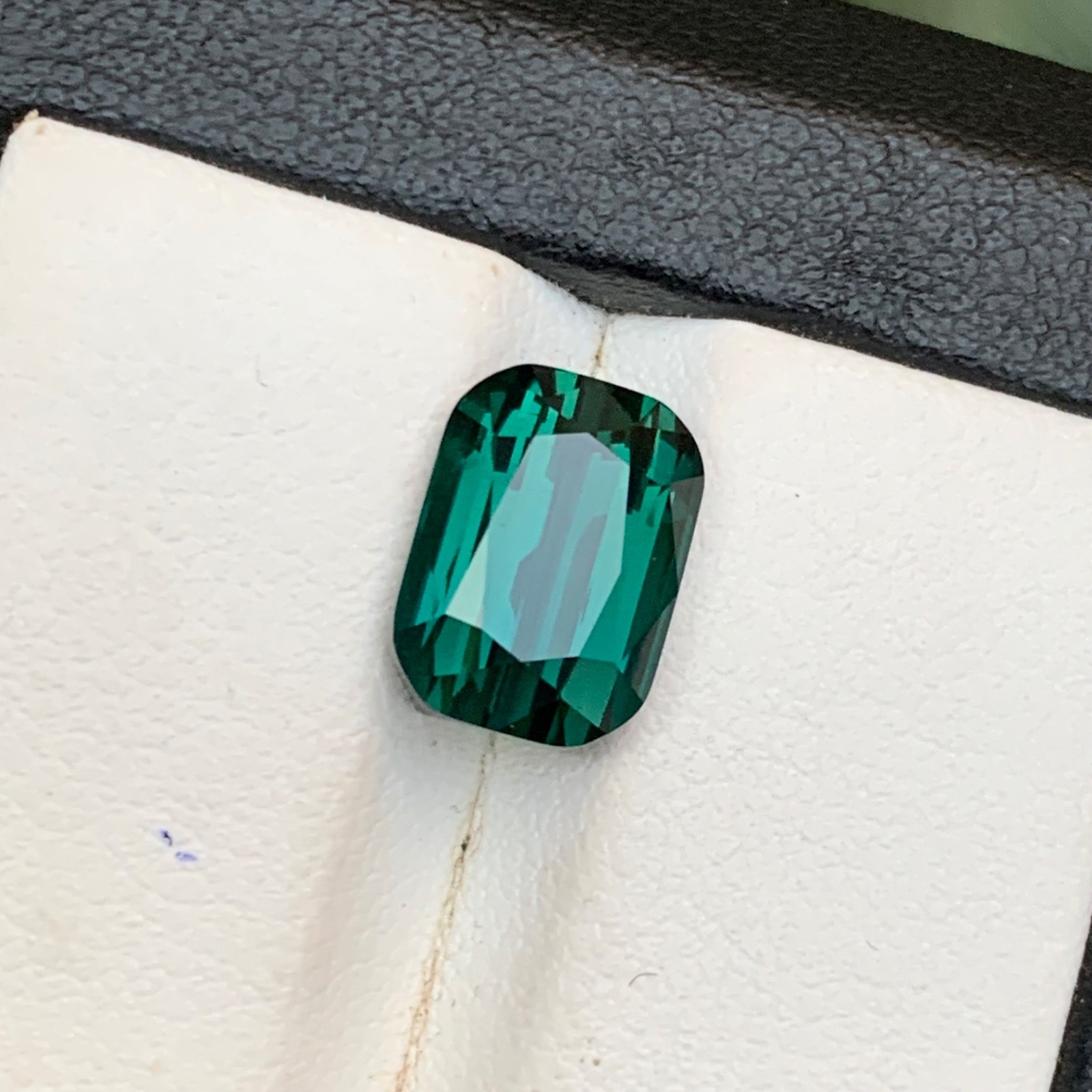 Deep Blue Green Tourmaline 4.81 Ct Cushion Cut Natural Loose Gemstone for Ring
