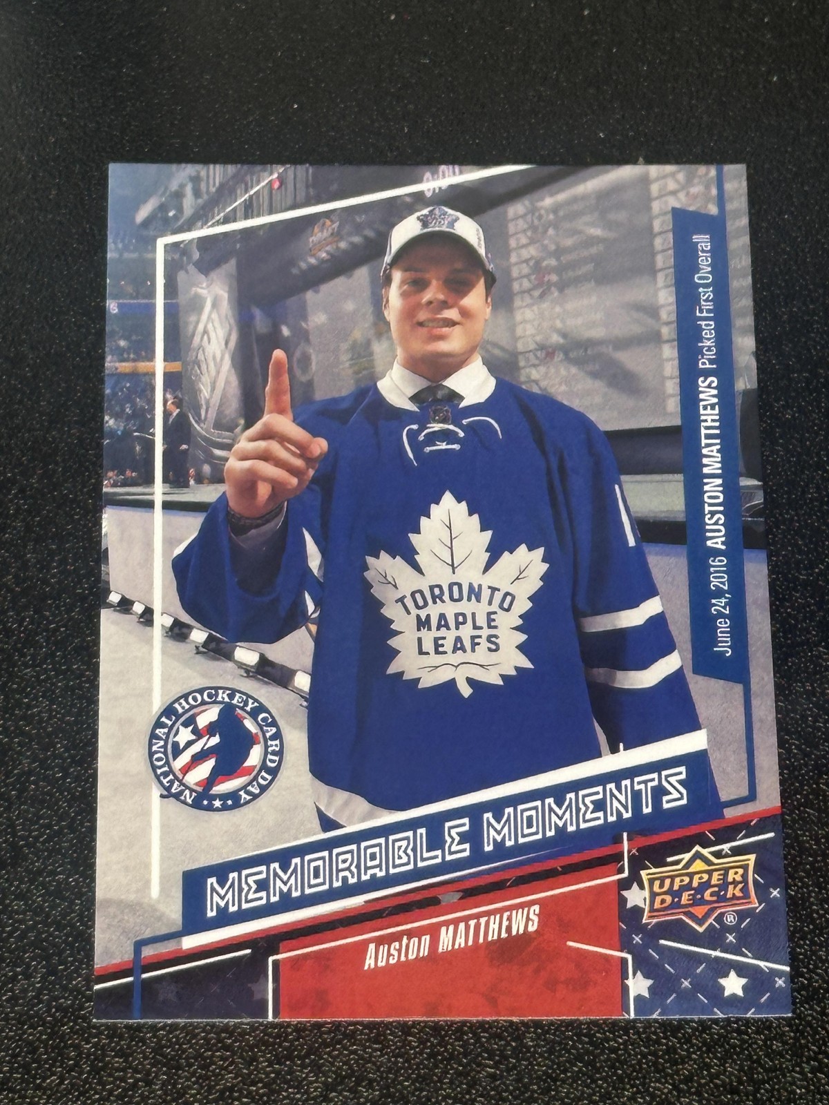 2017 Upper Deck National Hockey Card Day USA #USA16 Auston Matthews
