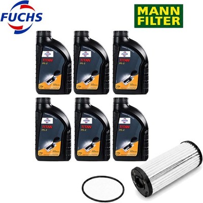 6L Fuchs Titan FFL-2 Getriebeöl + MANN Filter DSG DQ500 DQ400E Audi VW 0BH
