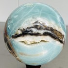 Natural amazon stone quartz ball crystal sphere healing 2700G (5.95LB) — photo 1
