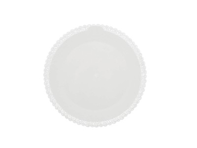 Pack Of 3 Round White Trinati Trays 25 Cm