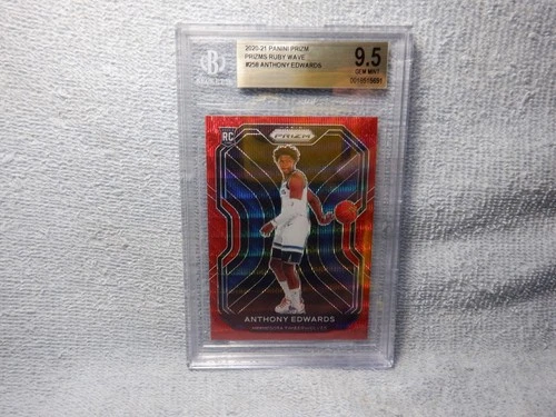 NBA 2020 Panini Prizm Ruby Wave Rookie BGS 9.5 - Anthony Edwards