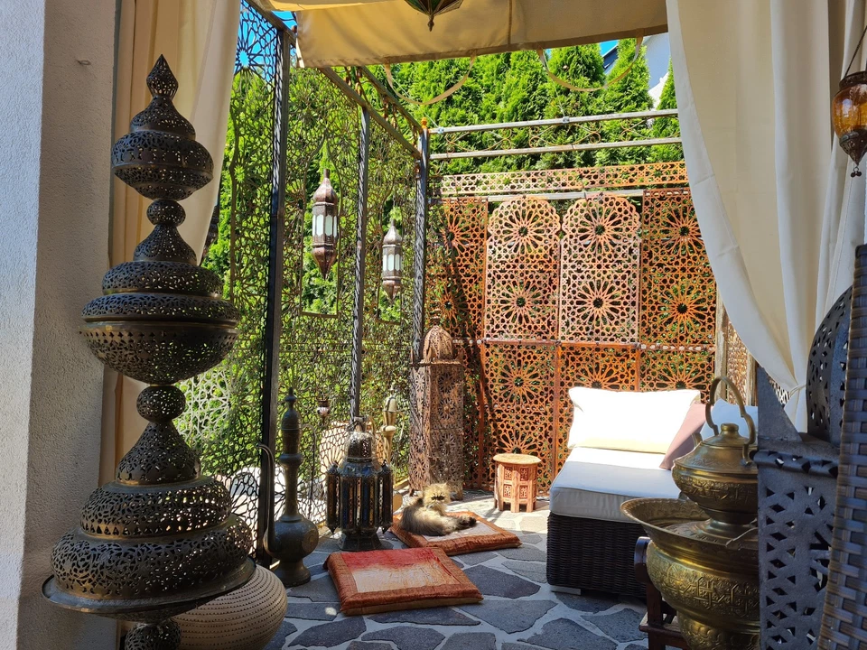 Dekorpaneele - Holz 100x50cm - orientalische Dekoration Interieur Wand Decke - Bild 2 von 4