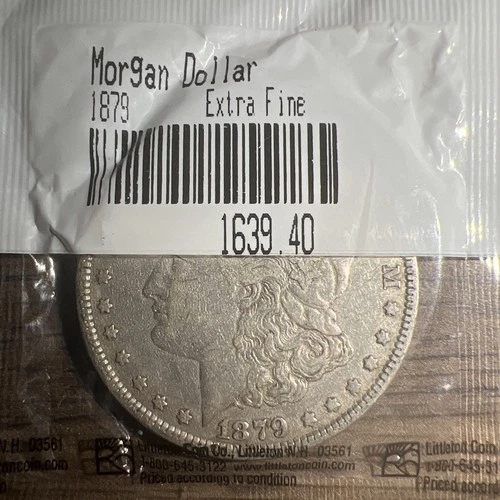 $$1879 MORGAN SILVER DOLLAR EXTRA FINE🔥🔥LITTLETON COIN COMPANY🔥🔥SEALED🔥