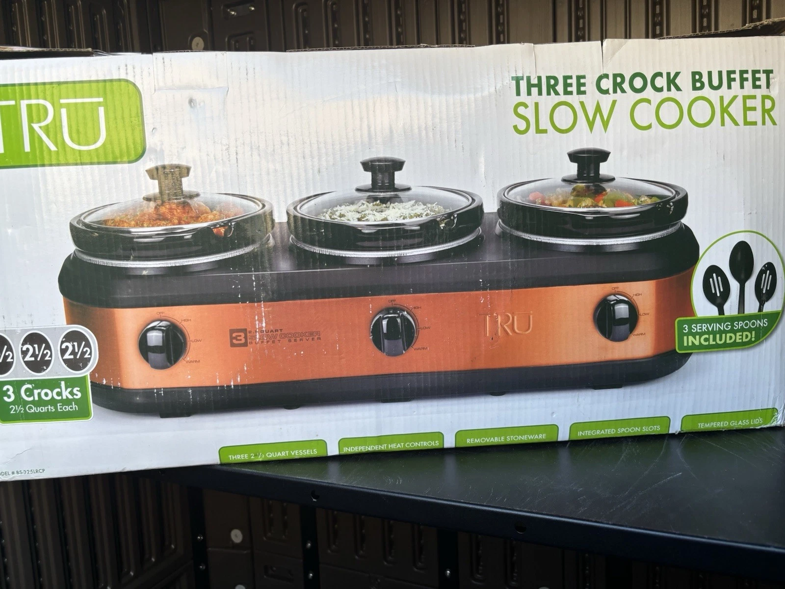 Tru 3 Crock Buffet Slow Cooker Crock Pot Buffet 2.5QT X 3 NIB
Opens in a new window or tab