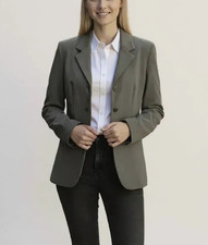 Calvin Klein Women's Size 10 Blazer Jacket Gray Polyester Blend