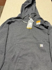 Ariat Rebar Workman Hoodie Mens charcoal 2XL 1/4 Fleece Lined Work Wear Pullover