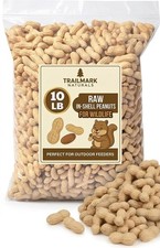 10 LB - Raw Peanuts For Squirrels, Raw In Shell Peanuts For Birds and Wildlif...
