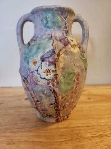 Weller Floral Vase Art Nouveau  Two Handles Design