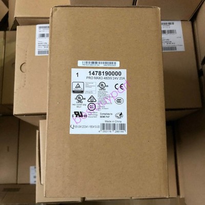 1pcs New Weidmuller PRO MAX3 480W 24V 20A 1478190000 Power Supply#QW