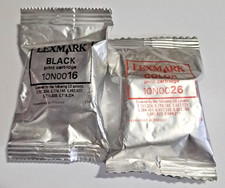 Lexmark 1 16 Black and 1 26 Color Ink Cartridges NEW SEALED In Package