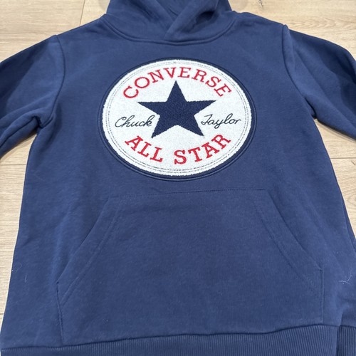 Converse Signature Kids Boys Chuck Patch Fleece Pullover Hoodie MD 10 Big Kids - Picture 3 of 9