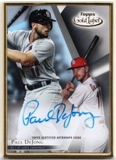 2018 Topps Gold Label Paul Dejong Framed Autograph Fa-Pd