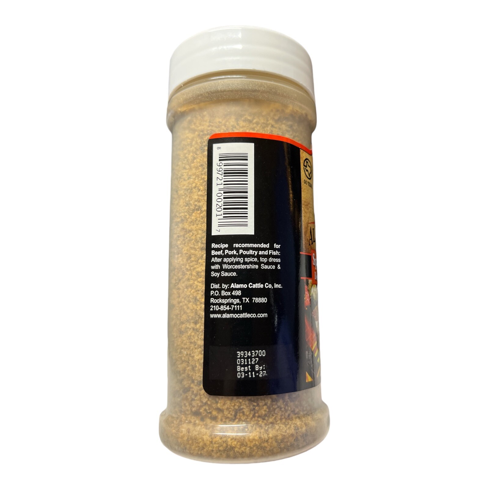 Alamo Cattle Special Formula Beef Pork  Poultry  Fish Seasoning 6.5oz