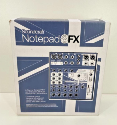 Soundcraft Notepad-8FX by Harman Analog Mischpult Made in USA siehe Bilder