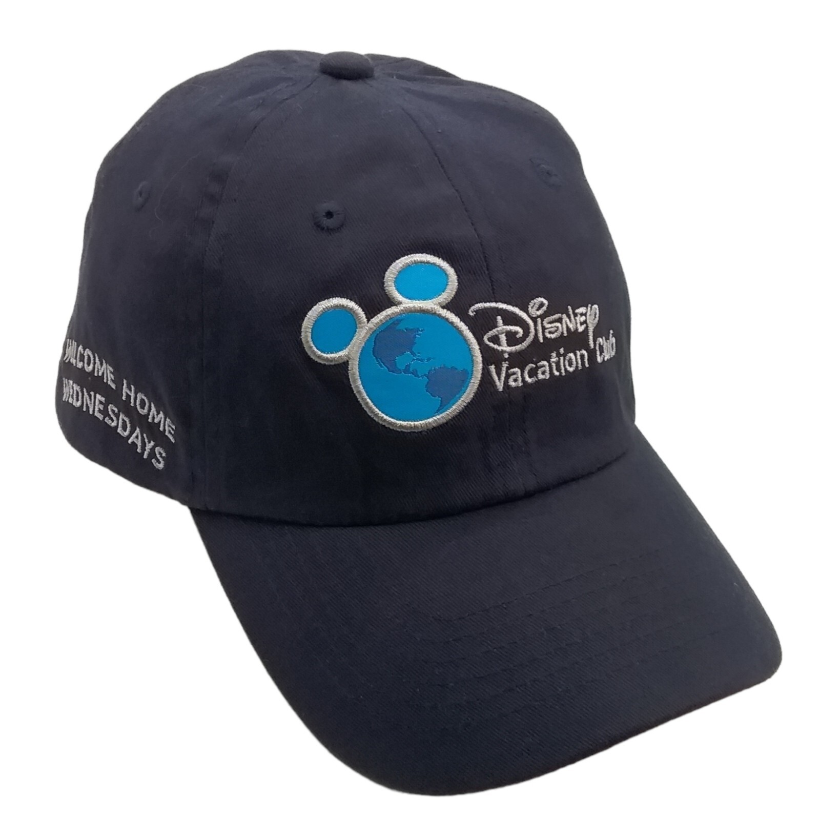 Disney Vacation Club Member Strap Back Cap Hat Adult Blue Welcome Back Wednesday