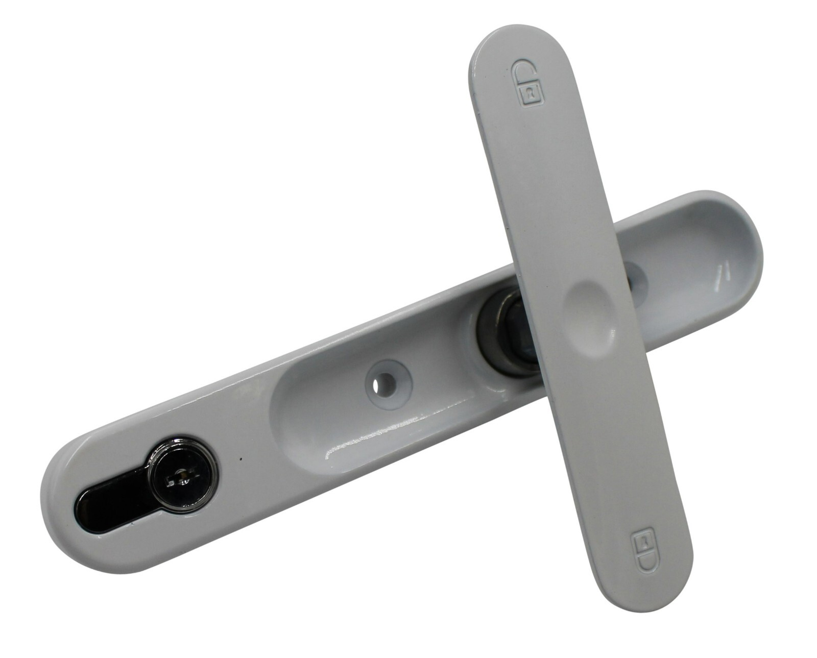 bifold door handle ALUK QLine Pop Out Locking Handle White Or Black eBay