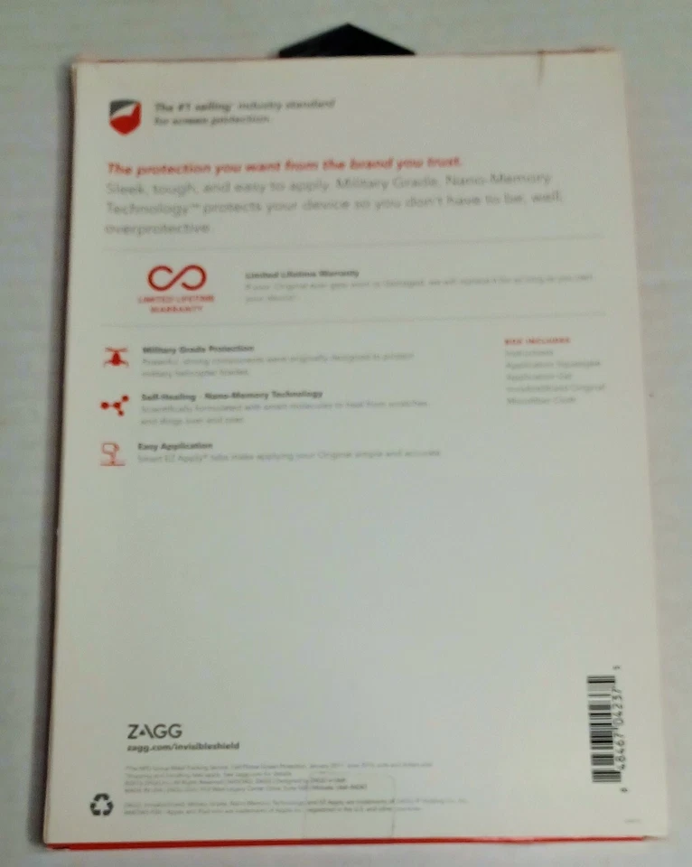 Zagg Invisible Shield Original Premium Screen Protection for Apple iPad Mini 4 - Image 3 of 4