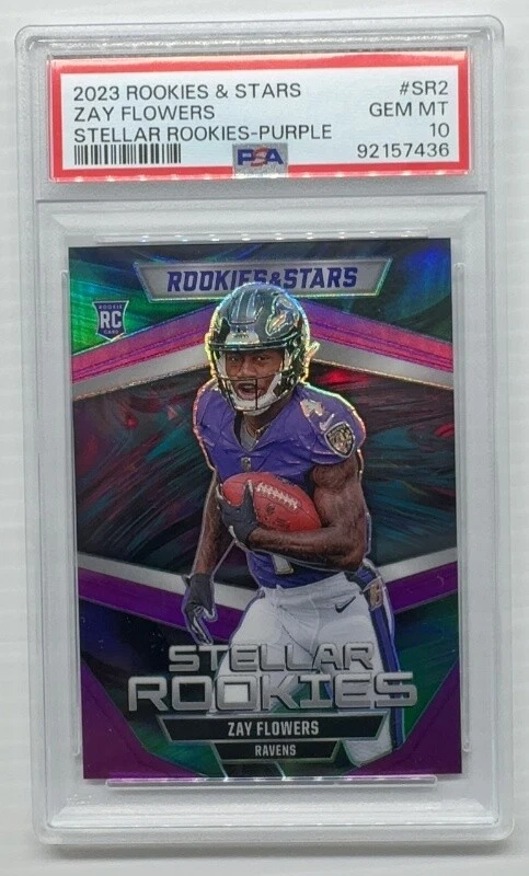 Zay Flowers Panini Rookies & Stars Stellar Rookies #SR2 Purple