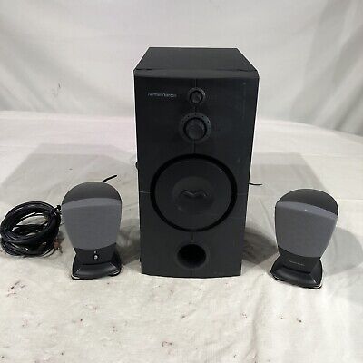 Harman Kardon E2XHK395 Computer Speaker 3-piece System. L, R Harman Kardon E2XHK395 Computer Speaker 3-piece System. L, R