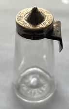 Antique Kwik Stik Glass Glue Bottle with Brass Applicator Top