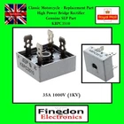 Classic Motorcycle Part SEP KBPC3510 1000V 35A Bridge Rectifier High Current