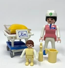 Retired Vintage Playmobil 3979 Pediatric Nurse Set With Baby In Bassinet Bottle