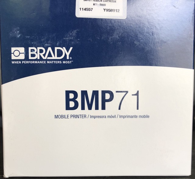 Brady M71-R6600 R6600 Series Thermal Transfer Ribbon For BMP71 Label ...