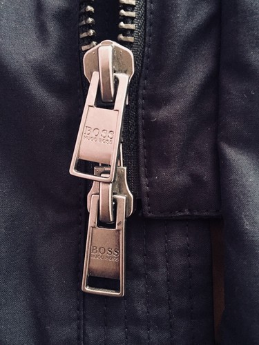 NWT Hugo Boss Mens Raincoat Connert Made in Italy US MED/38R/IT 48 Navy Blue - Picture 8 of 11