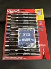 Sharpie Creative Bullet Tip Markers 12 Count Water-Based No Bleed Acrylic Marker
