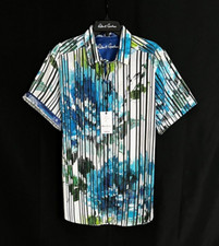 Robert Graham KITT Floral Striped EXCLUSIVE 238 XL Classic Short Sleeve NWT XL