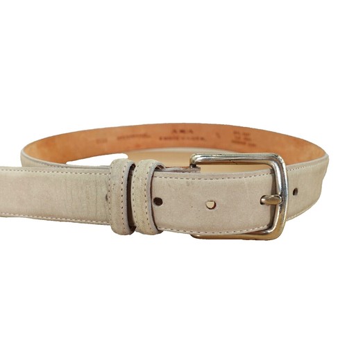 LIMITED 100% Genuine Suede Leather Belt, BERRY, Pre-owned  display picture 1