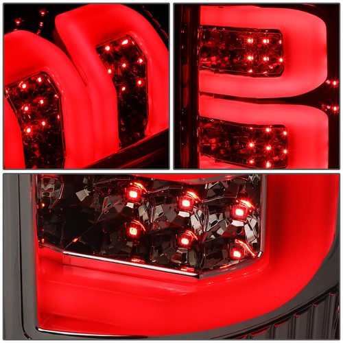 FOR 2004-2008 FORD F150/LOBO PAIR CHROME HOUSING RED 3D LED BAR TAIL LIGHT/LAMPS - Bild 4 von 10